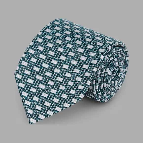 乔治阿玛尼/Giorgio Armani 徽标提花图案真丝领带 46623916pi