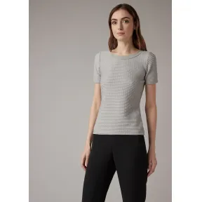 乔治阿玛尼/Giorgio Armani 弹力平纹针织面料搭配浮凸波浪设计 38819587qr