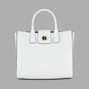 乔治阿玛尼/Giorgio Armani 珐琅徽标皮革手袋 45449476lr