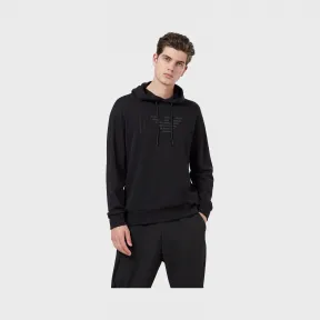 安普里奥·阿玛尼/Emporio Armani 绣标棉质连帽卫衣 12356335vd