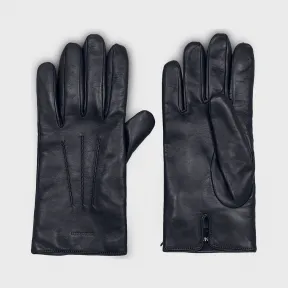 乔治阿玛尼/Giorgio Armani 羔羊纳帕皮羊绒衬里手套 46654452fl