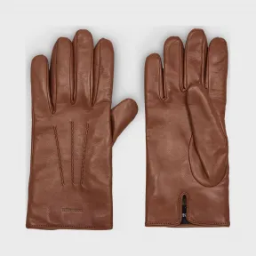 乔治阿玛尼/Giorgio Armani 羔羊纳帕皮羊绒衬里手套 46654457vd
