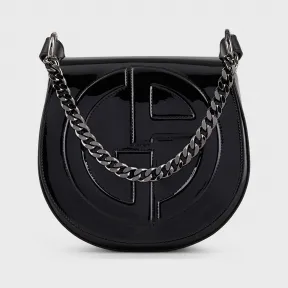 乔治阿玛尼/Giorgio Armani 漆皮单肩包带压印 GA 标识 45477489to