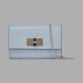 乔治阿玛尼/Giorgio Armani 链带和扭锁皮革迷你手提包 45444498qx