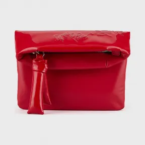 安普里奥·阿玛尼/Emporio Armani 人造漆皮细节壁画标识小型手提袋 45484433ii