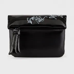 安普里奥·阿玛尼/Emporio Armani 人造漆皮细节壁画标识小型手提袋 45487325qj