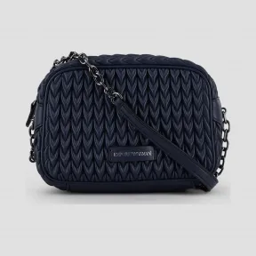 安普里奥·阿玛尼/Emporio Armani 水滴形图案绗缝仿纳帕皮革迷你包袋 45456478ne