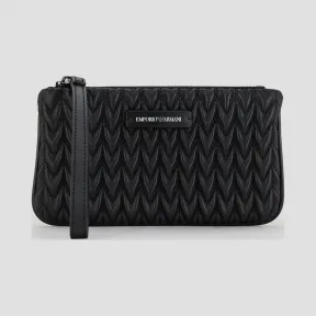 安普里奥·阿玛尼/Emporio Armani 饰蝴蝶结和水滴绗缝图案小型手提袋
 46634576tt