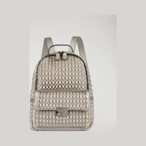 安普里奥·阿玛尼/Emporio Armani 水滴形图案绗缝仿纳帕皮革双肩包 45425698cv