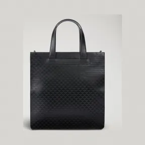 安普里奥·阿玛尼/Emporio Armani 肩带款整体徽标印纹皮革手提包  45424522xi