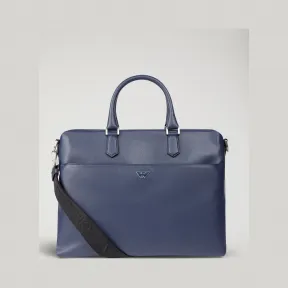 安普里奥·阿玛尼/Emporio Armani 徽标肩带款搓纹皮革旅行包 45427575qs