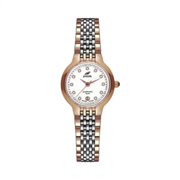 英纳格/Enicar 316L精钢 玫瑰金色手表 956-32-2772GP