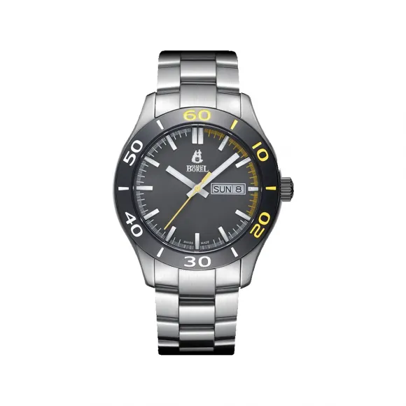 依波路/Ernest Borel 316L精钢 石英机芯 手表 GS320Y-0825