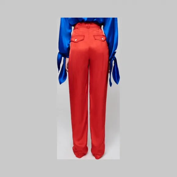 艾斯卡达/Escada 跑道集合-缎面直筒裤 5030363_A650