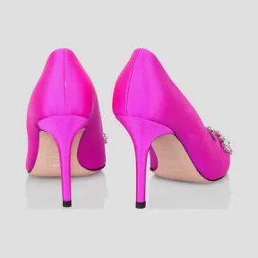 艾斯卡达/Escada 真丝点缀浅口鞋 5032797_B679