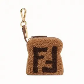 芬迪/Fendi 吐司形状手袋吊饰_拼色羊皮吊饰 7AR703 A4K 4F147N