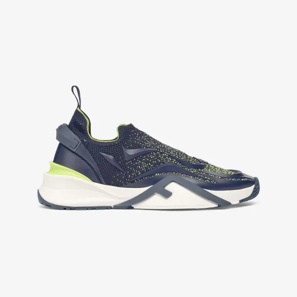 芬迪/Fendi Fendi Flow-蓝色网布跑步鞋-男士鞋履 7E1504AKX3F1IXP 8056582231075