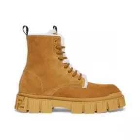 芬迪/Fendi Fendi Force - 黄色麂皮机车靴 7U1448AGD6F1FGL 