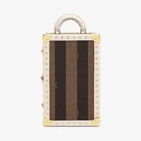 芬迪/Fendi 棕色提花旅行珠宝盒 7VV142A9PIF1A3T