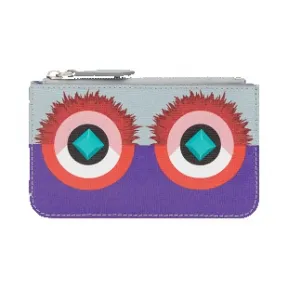 芬迪/Fendi 粉灰色和紫色女士KEY CASE POUCH钥匙圈 8AP151 88E F0V1V