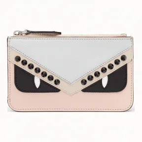 芬迪/Fendi 钥匙圈手拿包_拼色皮质手拿包 8AP151 A3A XF136S