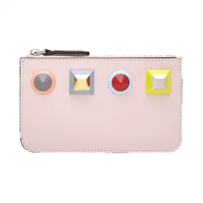 芬迪/Fendi 女士粉色POUCH PORTACHIAVI小牛皮小型皮具 8AP151 SR0 F07HE