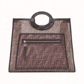 芬迪/Fendi RUNAWAY手提袋_拼色网布手提袋 8BH351 A6D 6F12PN