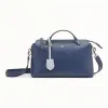 芬迪/Fendi BY THE WAY REGULAR_蓝色皮革波士顿包 8BL124 5QJ F13FY