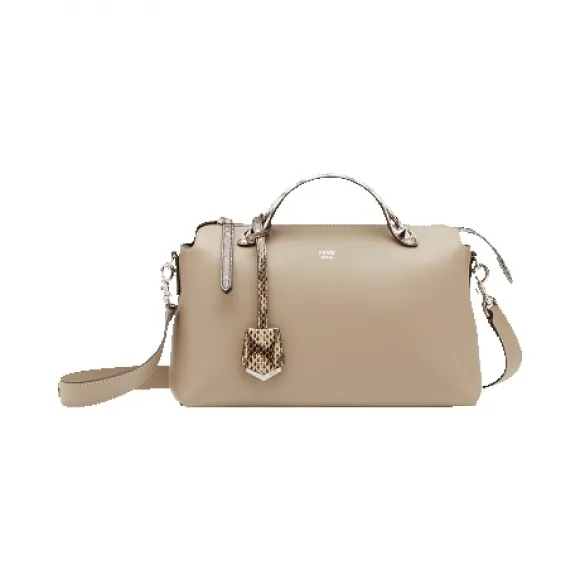 芬迪/Fendi 小号鸽灰色BY THE WAY柔软小牛皮波士顿手提包  8BL124 80L F0Q5P