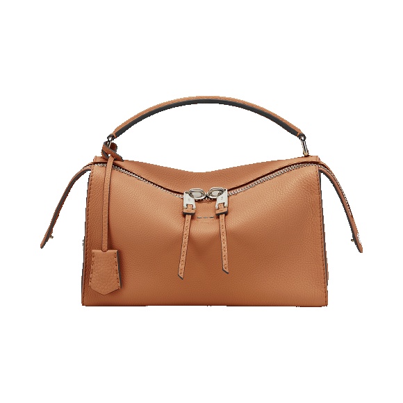 芬迪/Fendi LEI BAG SELLERIA_太妃色罗马皮革波士顿包 8BL137 NDU F0JLX