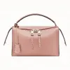 芬迪/Fendi LEI BAG SELLERIA_粉红色皮质波士顿包 8BL137 NDU F13FU