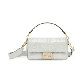 芬迪/Fendi BAGUETTE白色皮革手袋-女士手袋-FENDI芬迪官网 8BR600A72VF15AO-8055512374233