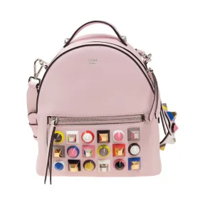 芬迪/Fendi  粉红色 牛皮  双肩包 8BT2819DFF07HE