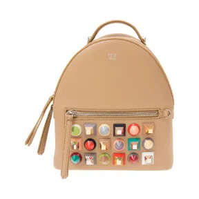 芬迪/Fendi  啡色 牛皮  双肩包 8BZ0389DFF013A