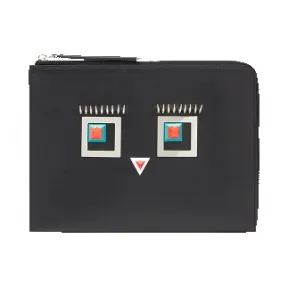 芬迪/Fendi 女士黑色FLAT CLUTCH小牛皮小型皮具 8M0363 SL6 F0X93