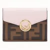 芬迪/Fendi MICRO TRIFOLD系列_粉红色皮质皮夹 8M0395 A6C BF15RZ