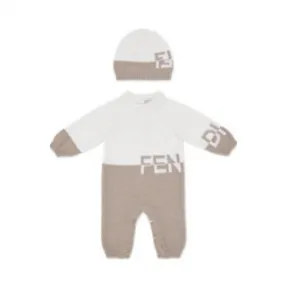 芬迪/Fendi 白色和米色初剪羊毛婴儿套装-婴儿套装-FENDI芬迪中国官网 BUG088AJ1LF1FZ6-8056867840084
