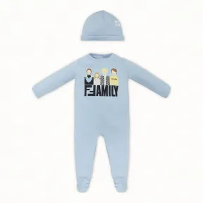 芬迪/Fendi 婴儿套装_浅蓝色针织婴儿套装 BUK026 ST8 F0AU0