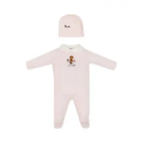 芬迪/Fendi 粉红色平纹布婴儿套装-婴儿套装-FENDI芬迪中国官网 BUK081ST8F0C11-8058613991583