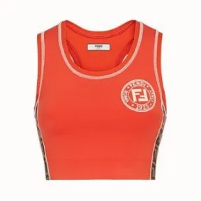 芬迪/Fendi 运动上衣_橙色面料运动针织衫 FAF092 A6J 4F160B