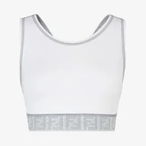 芬迪/Fendi 白色高科技布料上衣 FAF119AB3ZF0ZNM