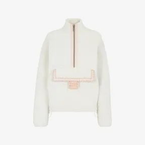 芬迪/Fendi 夹克-白色毛羊皮连帽夹克衫-女士夹克 FM5329ALQ6F1GGM 8056582366593