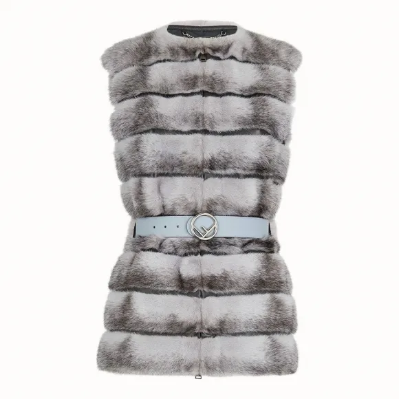 芬迪/Fendi 背心_灰色貂毛背心 FNH231 A3H ZF14PS