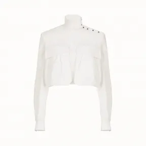 芬迪/Fendi 上衣_白色棉质上衣 FS7147 A0M YF0ZNM