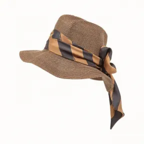 芬迪/Fendi 棕色草帽 FXQ665ACUEF18OJ