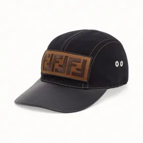 芬迪/Fendi 黑色高科技布料棒球帽 FXQ768A40RF0QA1