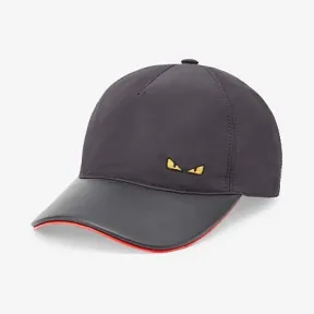 芬迪/Fendi 黑色布料棒球帽 FXQ768AA0ZF19SB