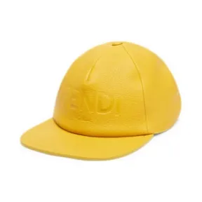芬迪/Fendi 帽子 - 黄色皮革棒球帽 FXQ768AIWHF03PF 8056867736103