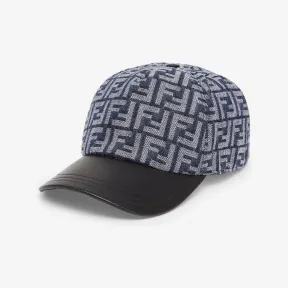 芬迪/Fendi 帽子-蓝色牛仔布棒球帽-男士帽子和手套 FXQ768AN9HF0E3R 8056582732619