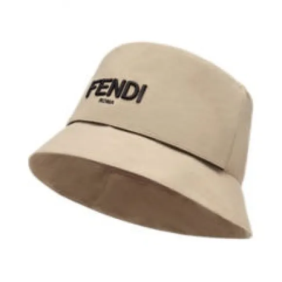 芬迪/Fendi 帽子 - 米色帆布渔夫帽 FXQ790AFHAF0QB9 